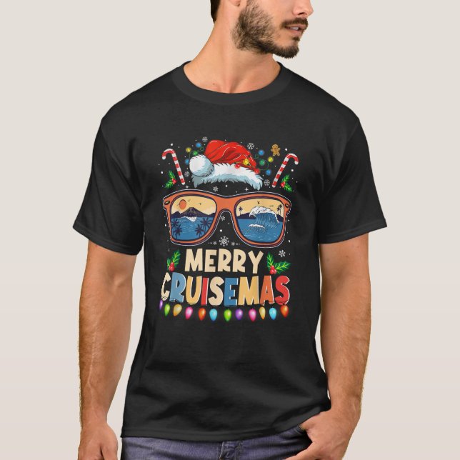 Merry Cruisemas 2025 Funny Christmas Santa Reindee T-Shirt (Front)