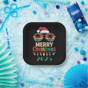 Merry Cruisemas 2025 Personalised Xmas Cruise Paper Plate