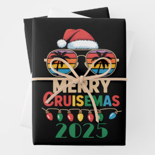 Merry Cruisemas 2025 Personalised Xmas Cruise Wrapping Paper Sheet