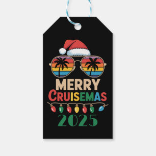 Merry Cruisemas 2025 Personalized Xmas Cruise Gift Tags