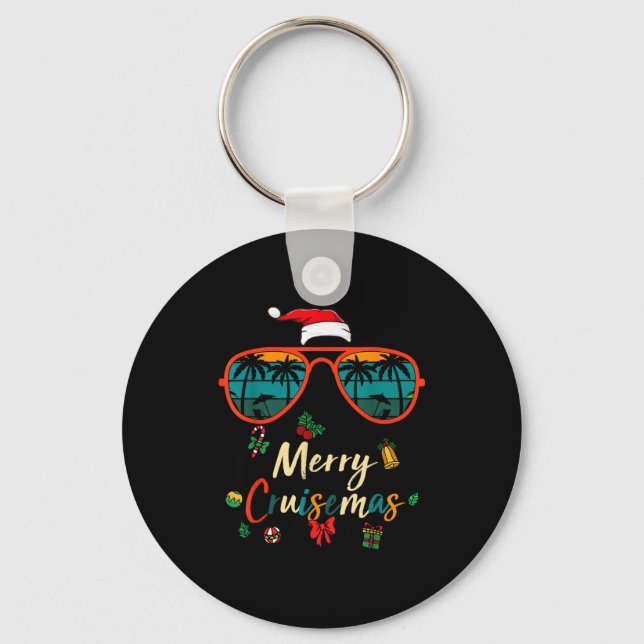 Merry Cruisemas 2025 Xmas Santa Reindeer Cruise Ma Key Ring (Front)