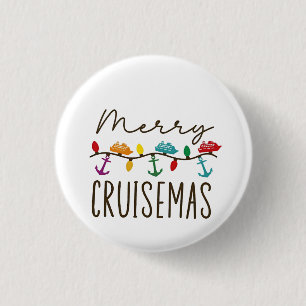 Merry Cruisemas Christmas Cruise Family Matching 3 Cm Round Badge