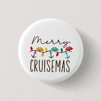 Merry Cruisemas Christmas Cruise Family Matching 3 Cm Round Badge