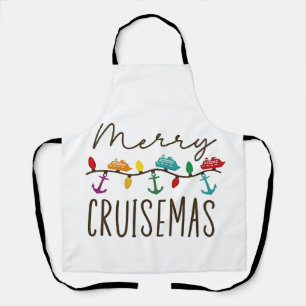 Merry Cruisemas Christmas Cruise Family Matching Apron