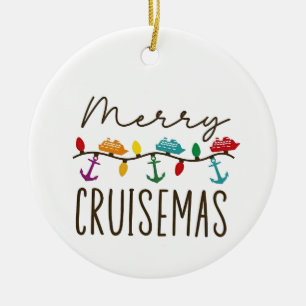 Merry Cruisemas Christmas Cruise Family Matching Ceramic Tree Decoration
