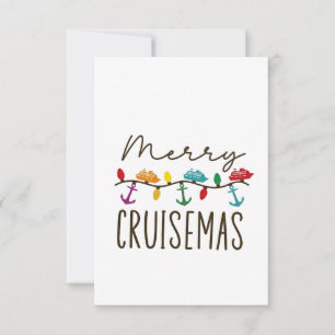 Merry Cruisemas Christmas Cruise Family Matching Thank You Card
