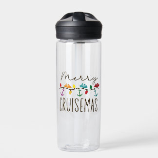 Merry Cruisemas Christmas Cruise Family Matching Water Bottle