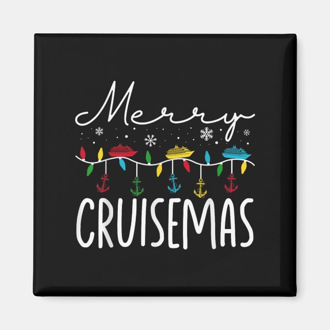 Merry Cruisemas Christmas Family Cruisin Funny Cru Magnet (Front)