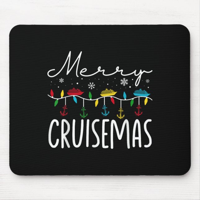 Merry Cruisemas Christmas Family Cruisin Funny Cru Mouse Mat (Front)