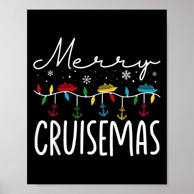 Merry Cruisemas Christmas Family Cruisin Funny Cru Poster (Front)