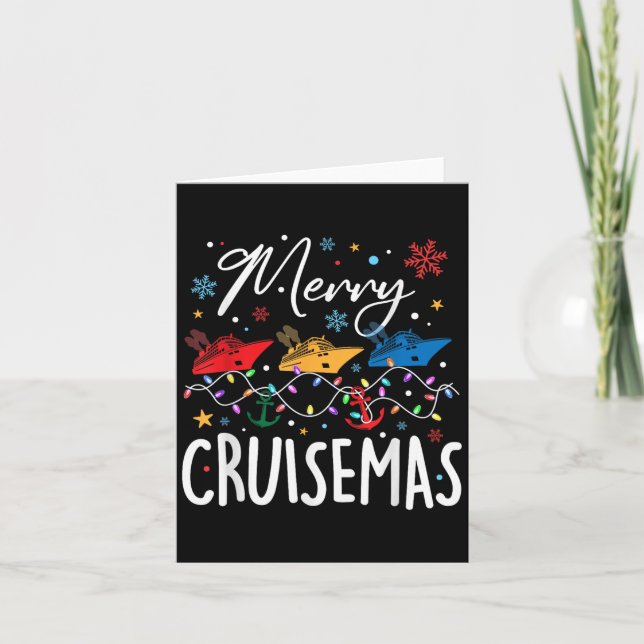 Merry Cruisemas Christmas Family Cruising Squad Xm Card (Front)