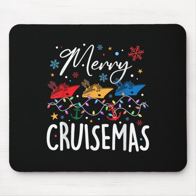 Merry Cruisemas Christmas Family Cruising Squad Xm Mouse Mat (Front)
