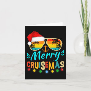 Merry Cruisemas Christmas Santa Reindeer Cruise  Card