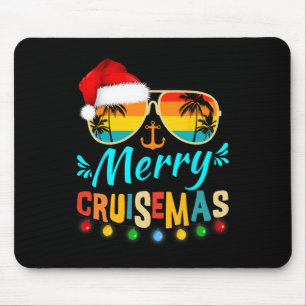 Merry Cruisemas Christmas Santa Reindeer Cruise  Mouse Mat