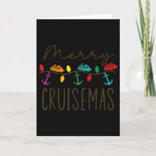 Merry Cruisemas Cruise Christmas Lights Matching F Card