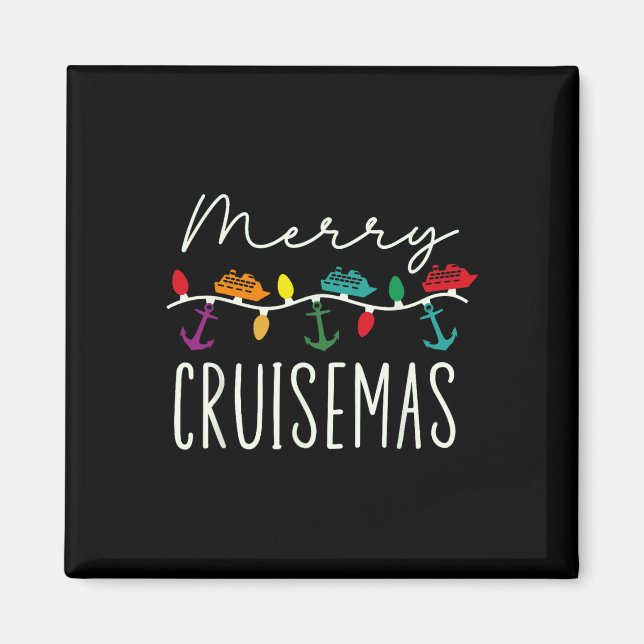 Merry Cruisemas Cruise Christmas Xmas Pyjamas Holi Magnet (Front)