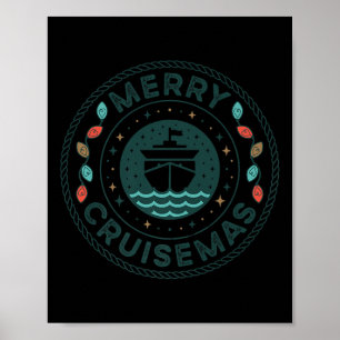 Merry Cruisemas Cruise-mas Christmas Cruise Family Poster