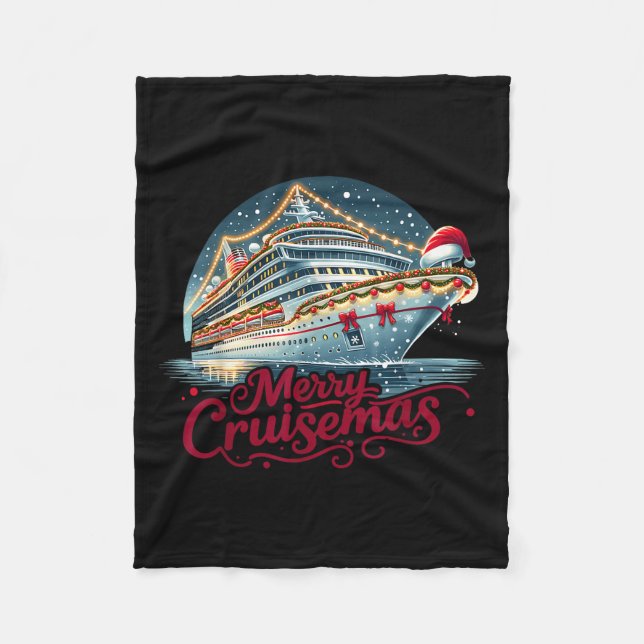 Merry Cruisemas - Cruise Mas  Fleece Blanket (Front)