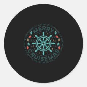 Merry Cruisemas Cruise Mas Matching Family Christm Classic Round Sticker