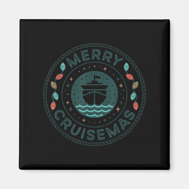 Merry Cruisemas Cruise Mas Matching Family Christm Magnet (Front)