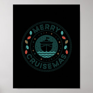 Merry Cruisemas Cruise Mas Matching Family Christm Poster