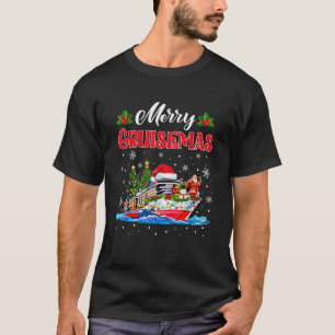 Merry Cruisemas Cruise Ship Christmas Santa Reinde T-Shirt