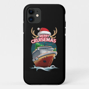 Merry Cruisemas Cruise Ship Family Christmas Funny iPhone 11 Case