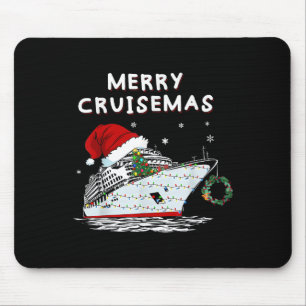 Merry Cruisemas Cruise Ship Santa Hat Christmas Ho Mouse Mat