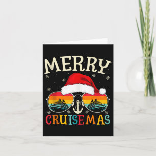 Merry Cruisemas Cruise Ship Vacation Cruising Chri Card