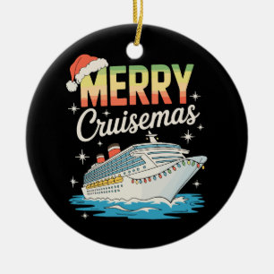 Merry Cruisemas Cruise Ship Xmas Family Christmas Ceramic Tree Decoration