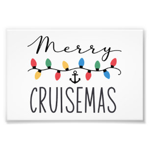 Merry Cruisemas Family Christmas Cruise Trip Photo Print