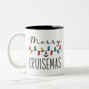 Merry Cruisemas Family Christmas Cruise Trip  Two-Tone Coffee Mug