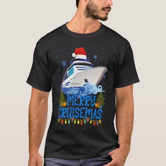 Merry Cruisemas Family Cruise Christmas 2022  Boat T-Shirt (Front)