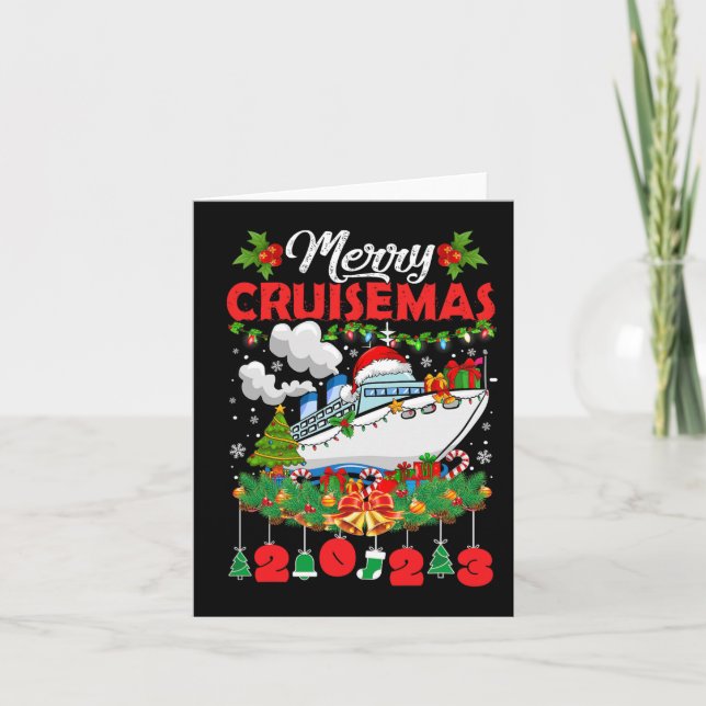 Merry Cruisemas Family Cruise Christmas 2023 Fun B Card (Front)