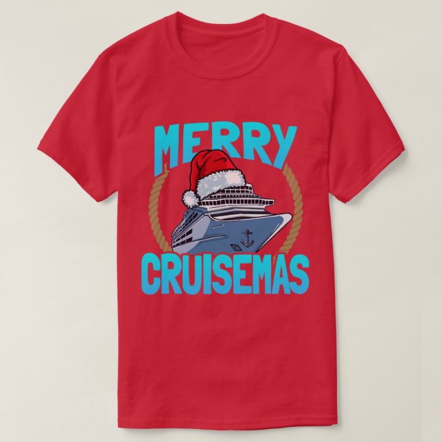 Merry Cruisemas Family Cruise Christmas T-Shirt (Design Front)