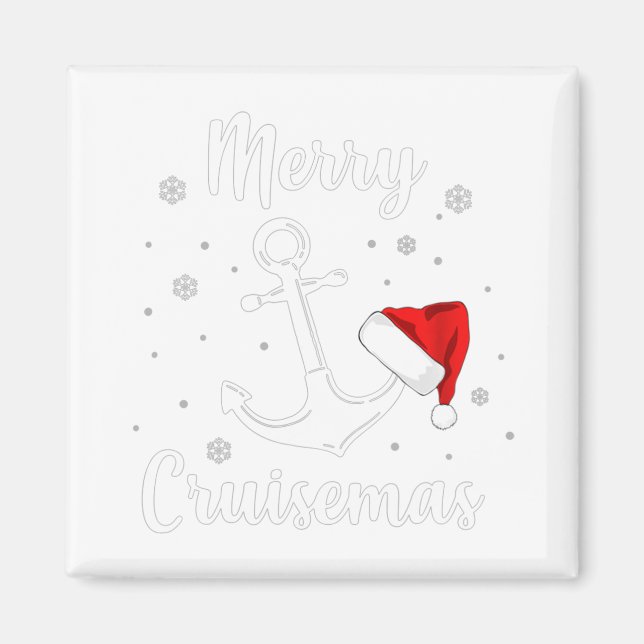 Merry Cruisemas Funny Christmas Cruise Holiday Magnet (Front)