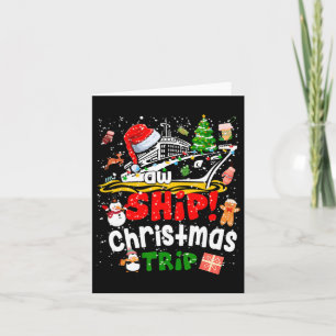 Merry Cruisemas Funny Cruise Ship Family Christmas Card