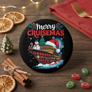 Merry Cruisemas Funny Family Christmas 6 Cm Round Badge