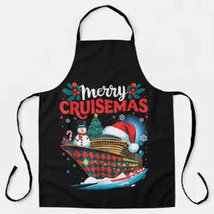 Merry Cruisemas Funny Family Christmas Apron