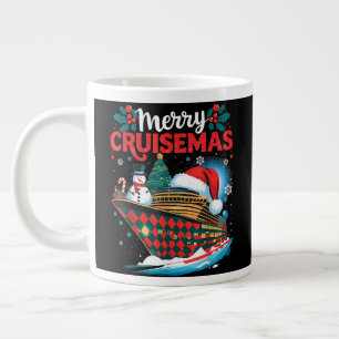 Merry Cruisemas Funny Family Christmas Large Coffee Mug