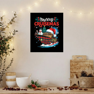 Merry Cruisemas Funny Family Christmas Poster