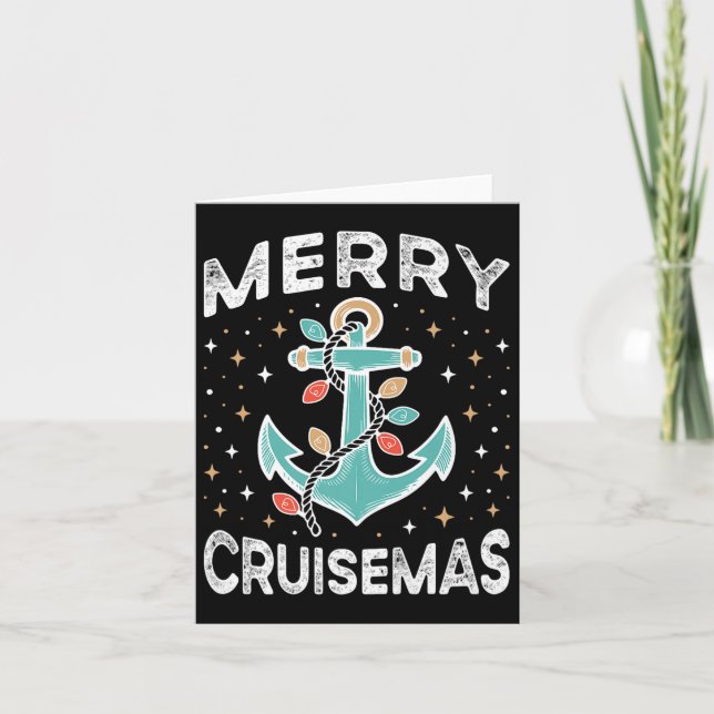 Merry Cruisemas Matching Family Cruise Christmas L Card (Front)