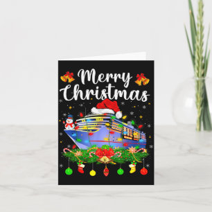 Merry Cruisemas Xmas Lighting Santa Cruise Ship Ch Card