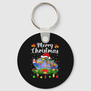 Merry Cruisemas Xmas Lighting Santa Cruise Ship Ch Key Ring