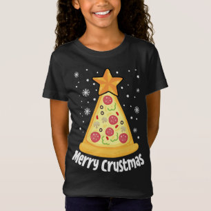 Merry Crustmas Pizza Christmas Tree Xmas Gift T-Shirt