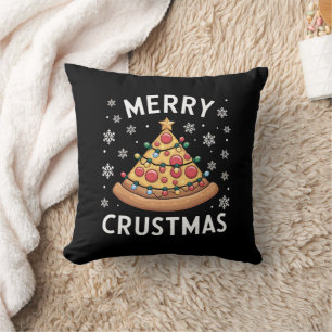 Merry Crustmas Pizza Christmas Tree Xmas Gifts Cushion