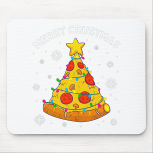 Merry Crustmas Pizza Christmas Tree Xmas Gifts Kid Mouse Mat
