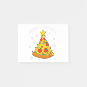 Merry Crustmas Pizza Christmas Tree Xmas Gifts Kid Post-it Notes