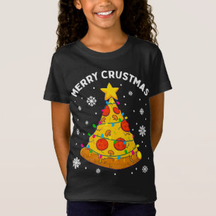 Merry Crustmas Pizza Christmas Tree Xmas Gifts Kid T-Shirt