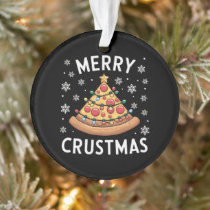 Merry Crustmas Pizza Christmas Tree Xmas Gifts  Ornament